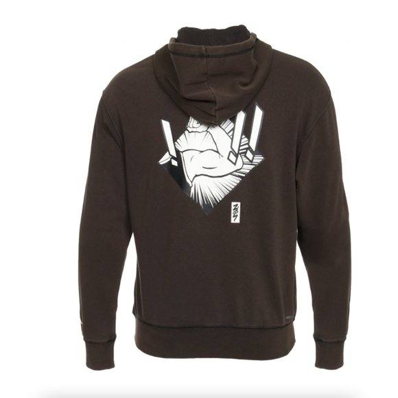 Jordan Dri-FIT Zion Anime Nike Men's Performance Hoodie Black White - Picture 11 of 11